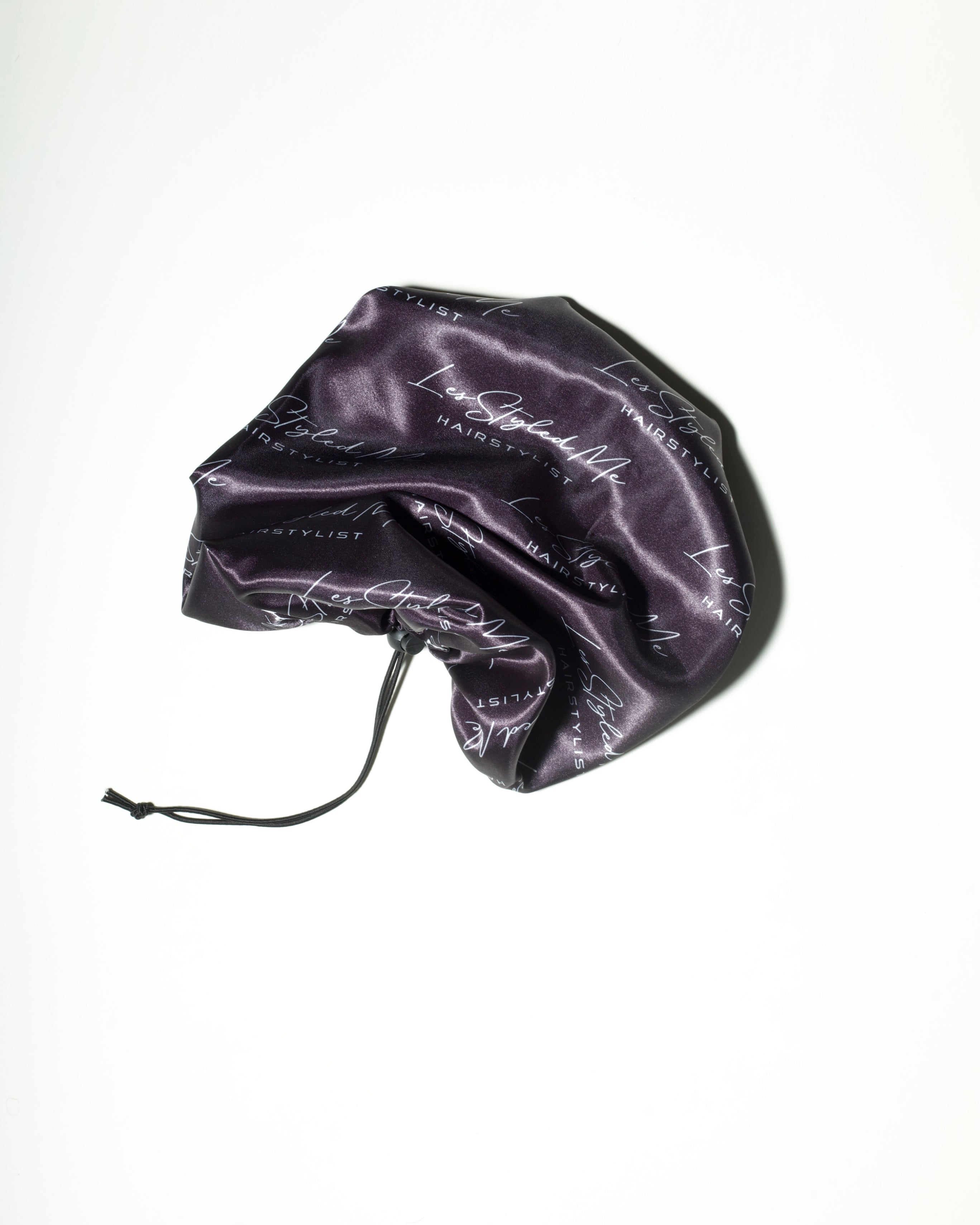 SATIN BONNET - BLACK & WHITE