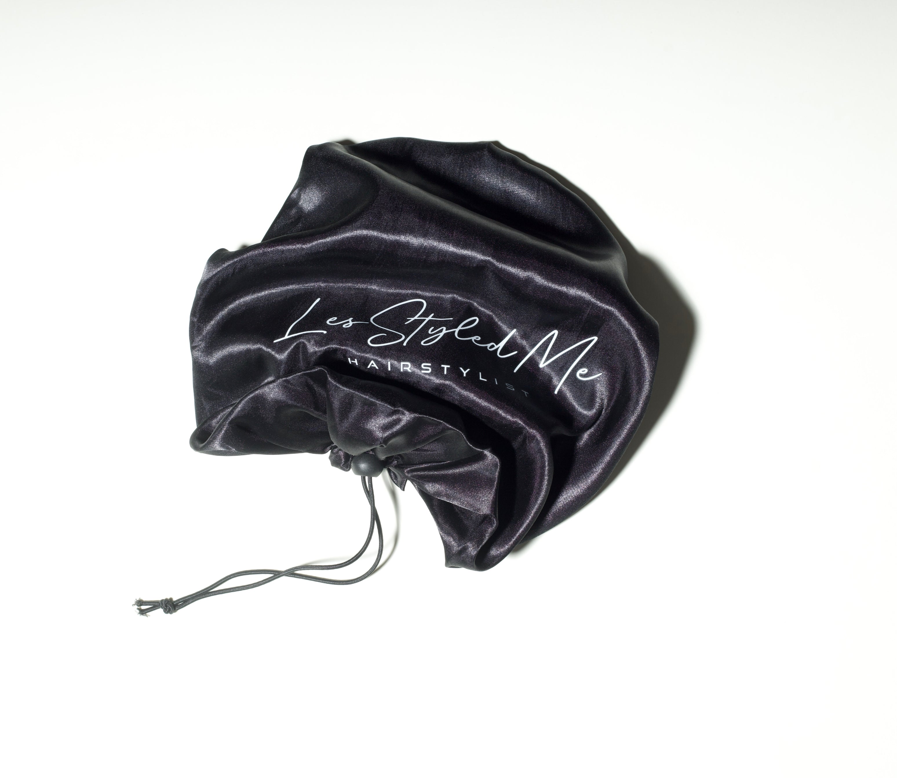 SATIN BONNET - BLACK